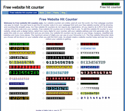 Free Website Hit Counter